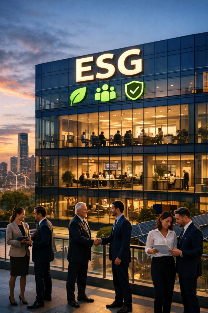 Empresarios creando nexos corporativos