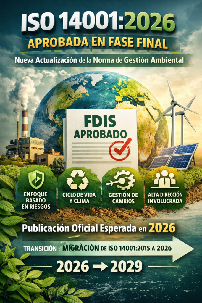 Aprobación de la norma ISO 14001
